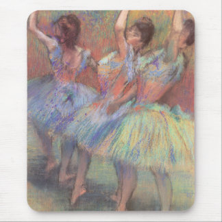 Three Dancers by Edgar Degas, Vintage Ballet Art Mouse Pad