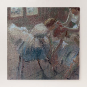 Three Dancers Preparing for Class Jigsaw Puzzle