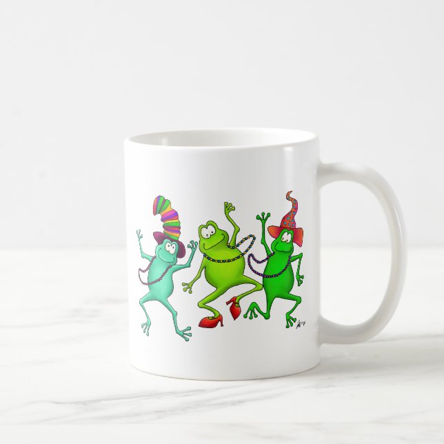 Three Dancing Frogs Coffee Mug (Right)
