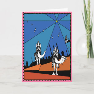 Three Deco Kings c.1928 Colouring Card