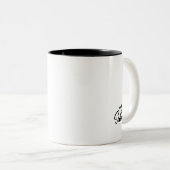 Three Degrees Hotter Two-Tone Coffee Mug (Front Right)