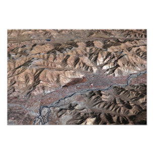 Three-dimensional view of the landscape photo print