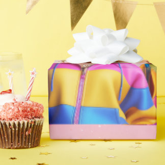 three doll wrapping paper