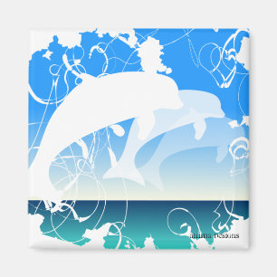Three Dolphins magnet