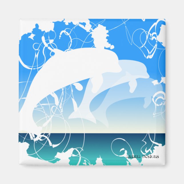 Three Dolphins magnet (Front)
