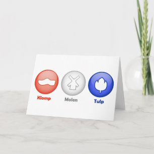 Three Dutch Icons Card