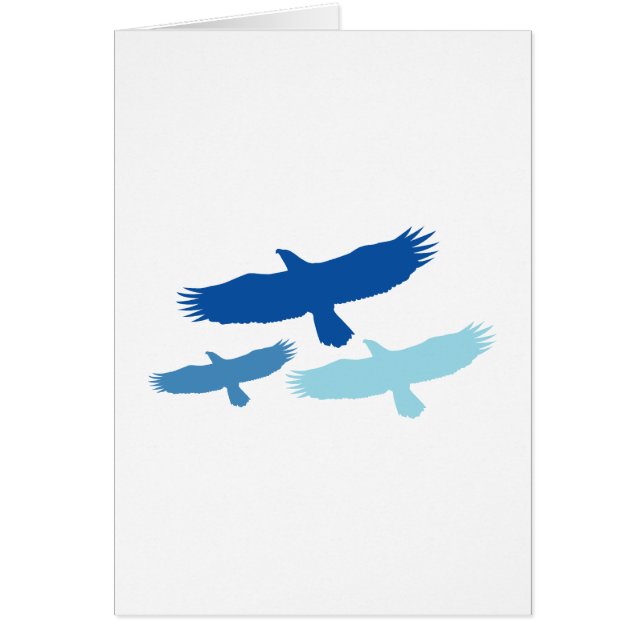 Three Eagles Flying (Blue) (Front)