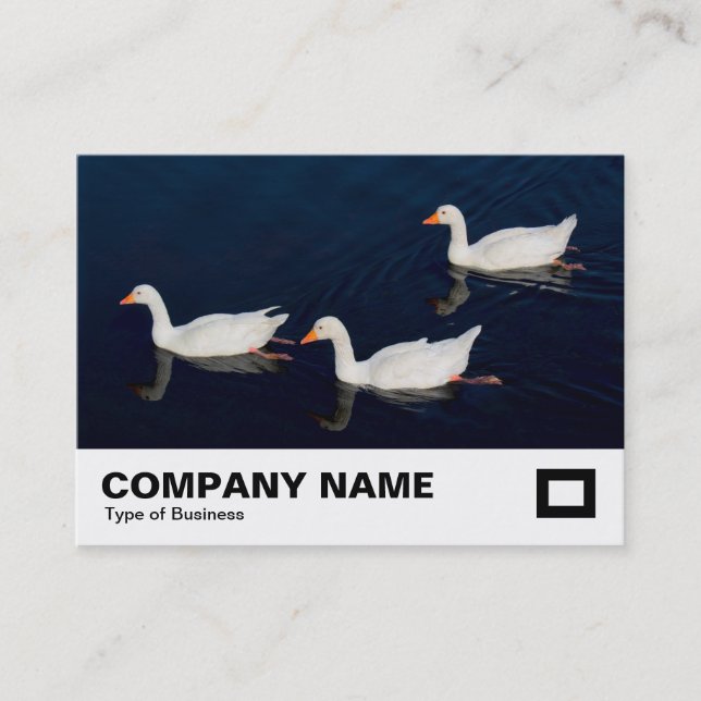 Three Emden Geese Business Card (Front)