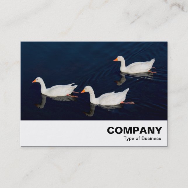 Three Emden Geese Business Card (Front)