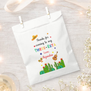 Three Esta Fiesta 3rd birthday party Favour Bag