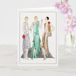 Three evening dresses with lace from Racine Card