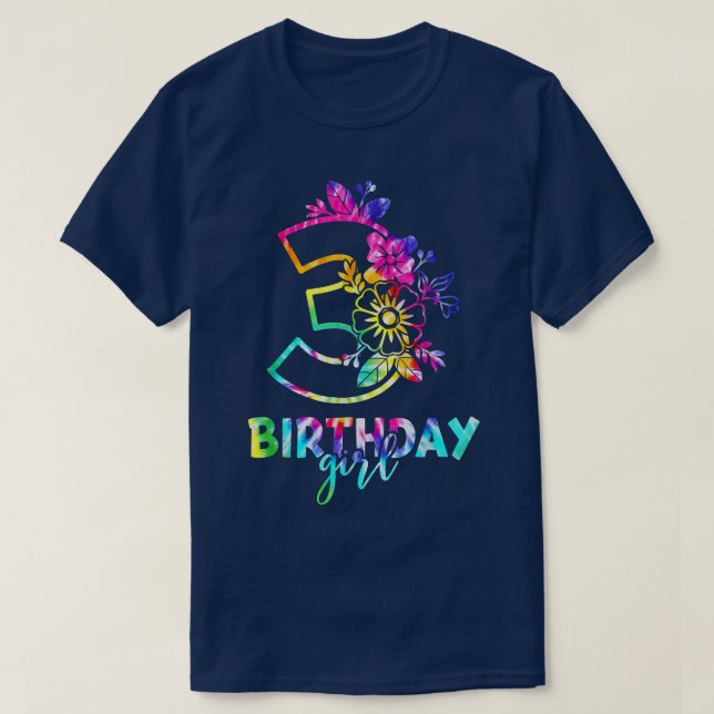 Three Ever Awesome I Am 3 Year Old Happy Birthday  T-Shirt (Design Front)