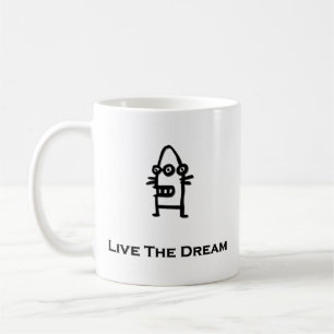 Three Eye Bot Live The Dream Coffee Mug