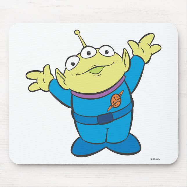 Three-Eyed Alien Disney Mouse Pad (Front)