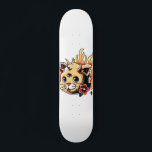Three Eyed Cat Cute Kitten Flames Tattoo Style Skateboard<br><div class="desc">This cool skateboard featuring three eyed cat would make a wonderful gift for someone,  who loves skateboarding!</div>
