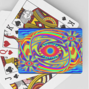 Three Eyes Mandala (add words) Playing Cards