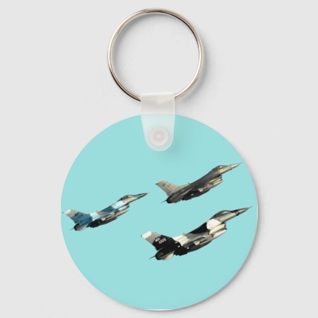 Three F16s Keychain (Front)