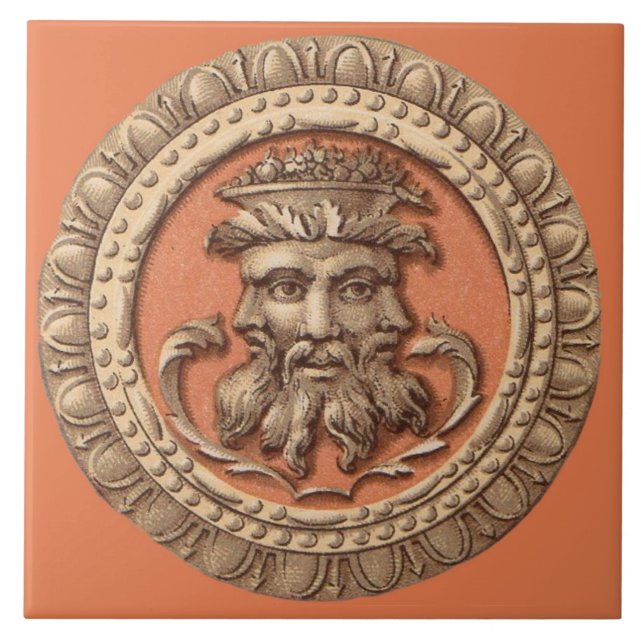 three faces tile (Front)