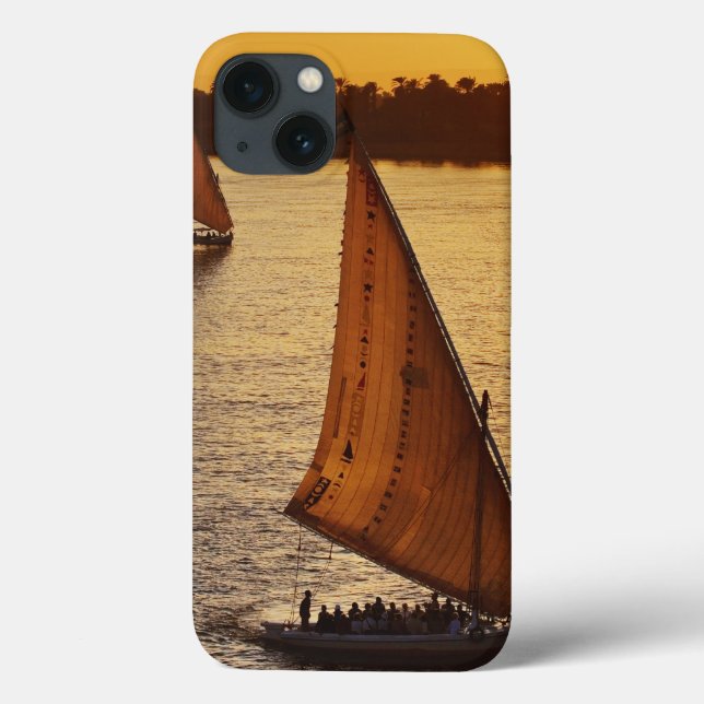 Three falukas with sightseers on Nile River at Case-Mate iPhone Case (Back)