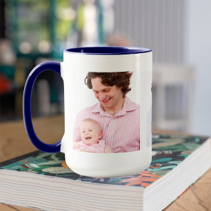 Three Family Photos Template Personalized Mug