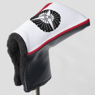 THREE-FAN GINGKO SILVER TIE PIN GOLF HEAD COVER