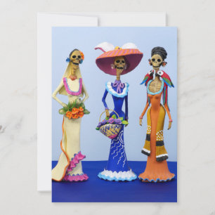 Three Fancy Catrinas Thank You Card