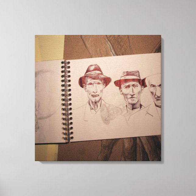 Three Farmers Great Depression Canvas (Front)