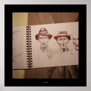 Three Farmers Great Depression Poster