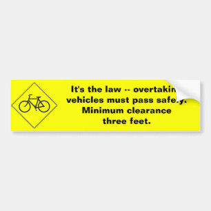 Three Feet Bumper Sticker