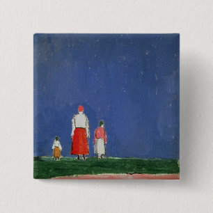 Three Figures, 1913-28 2 Inch Square Button