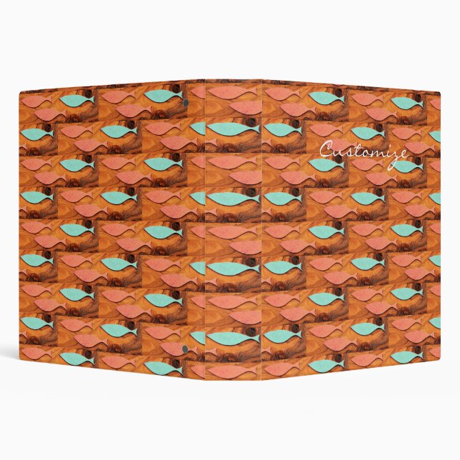 Three Fish Pattern Thunder_Cove Binder (Background)