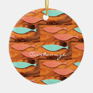 Three Fish Pattern Thunder_Cove Ceramic Ornament