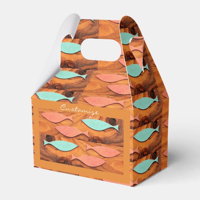 Three Fish Pattern Thunder_Cove Favor Box (Front Side)