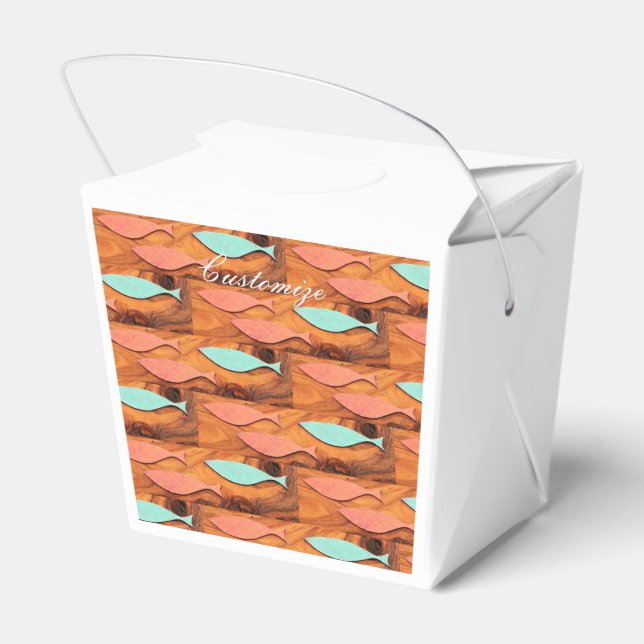 Three Fish Pattern Thunder_Cove Favor Box (Back Side)