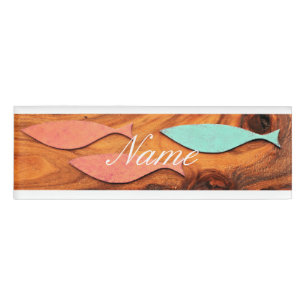 Three Fish Pattern Thunder_Cove Name Tag