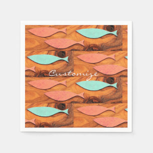 Three Fish Pattern Thunder_Cove Napkin