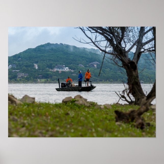 Three Fishermen On Table Rock Poster (Front)