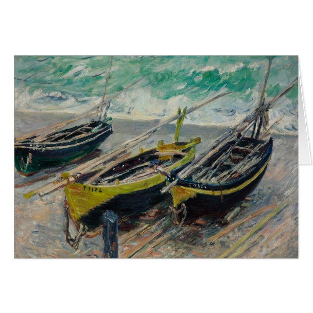 Three Fishing Boats by Claude Monet (Front Horizontal)