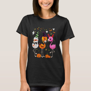 Three Flamingoes Flamingo Halloween Costume T-Shirt
