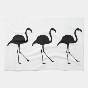 Three Flamingos Kitchen Towel