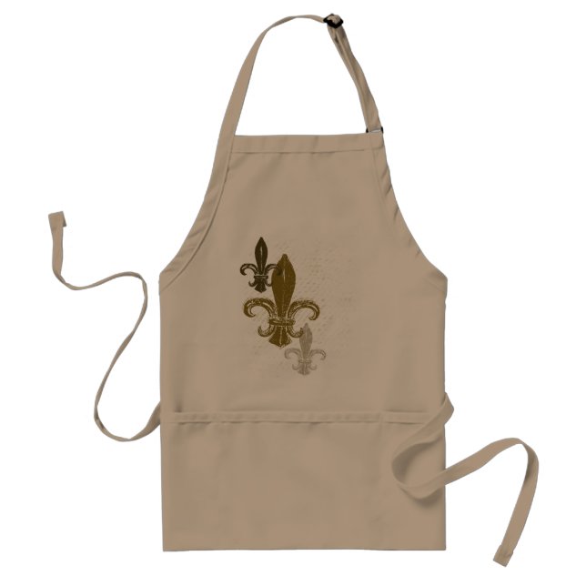 Three Fleur De Lis Standard Apron (Front)