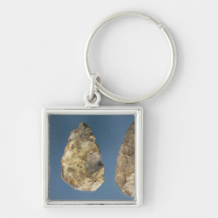 Three flint tools keychain