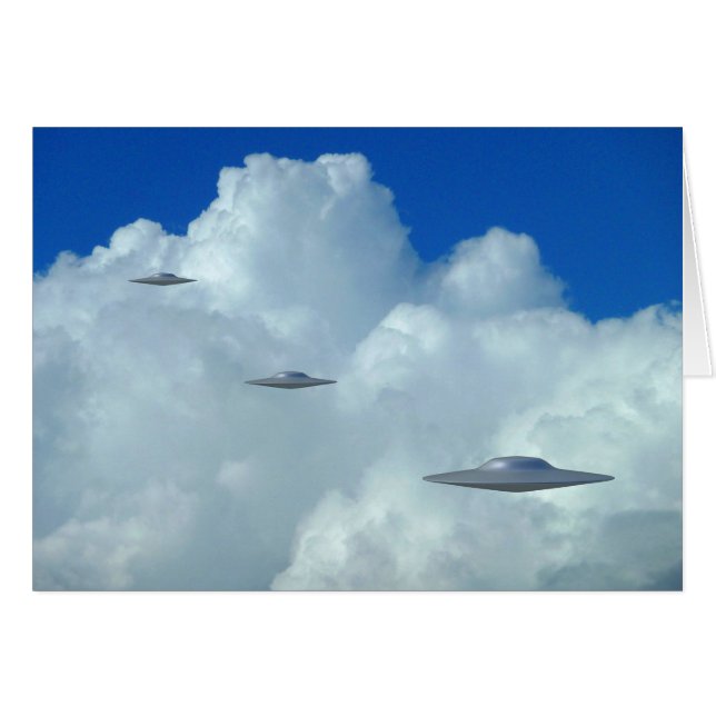 Three Flying Saucers (Front Horizontal)