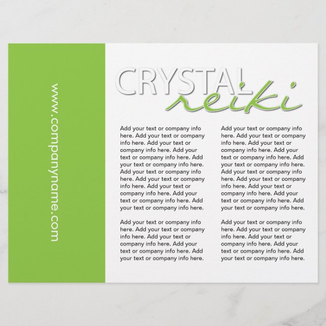 Three Fold Reiki Flyer (Front)