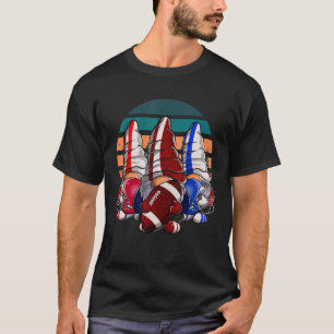 Three Football Gnomes Football Gnome Sport Footbal T-Shirt