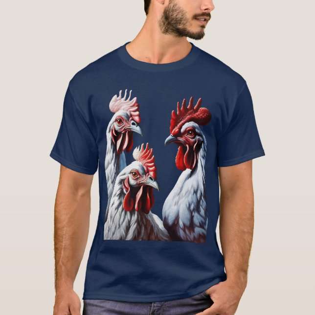 Three French Hens Faith Hope Charity Cut Out v1 T-Shirt (Front)