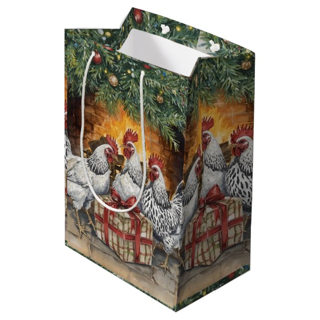 Three French hens Gift bag (Back Angled)