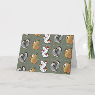 Three French Hens Holiday Card