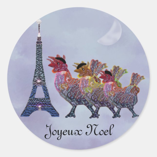 Three French Hens Stickers (Front)