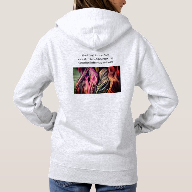 Three Friends Fibre Arts Sweatshirt (Back)